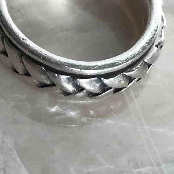 Elegant Braided Intricate Design 925 Silver Ring - Picture 6 of 6